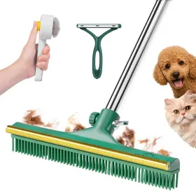 199284405639 PRIMEFINITY Pet Hair Removal Carpet Rake Handle