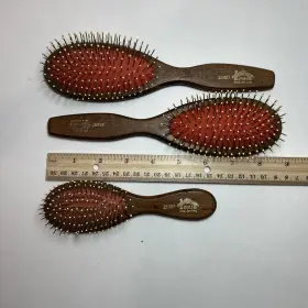 25407 DOG Pin Brush Wood Handle #2