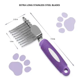 710436739909 PUIUISOUL Detangling Pet Comb Dog Cat #2