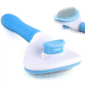 717382424590 PUPTILY Cat Brush Cleaning Slicker Release Dog