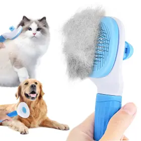 717504537948 PUPTILY Cat Brush Cleaning Slicker Release Dog