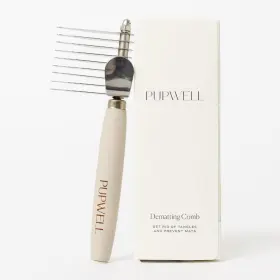 Pupwell 196852744756 Dematting Fur Steel Rake And Detangling Comb Tool For Medium To Large