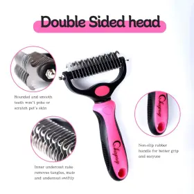 206866918146 QHAPAQ Pet Brush Comb Double Hair Undercoat #3