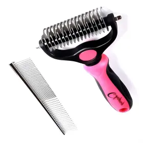 206866918146 QHAPAQ Pet Brush Comb Double Hair Undercoat