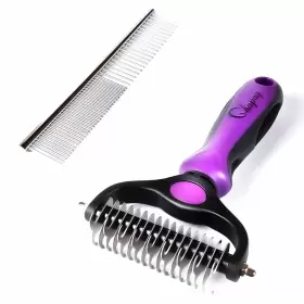 206866920460 QHAPAQ Pet Brush Comb Double Hair Undercoat #2