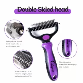 206866920460 QHAPAQ Pet Brush Comb Double Hair Undercoat #3