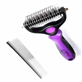206866920460 QHAPAQ Pet Brush Comb Double Hair Undercoat