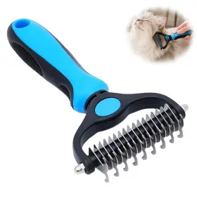 445011798769 QIANQIAN99 Vivanchor Pet Pro Dual Tool Cat Brush