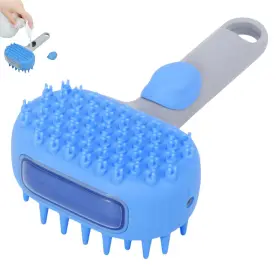 746608300288 QMEAKMONY Dog Bath Brush Shampoo Scrubber Soap