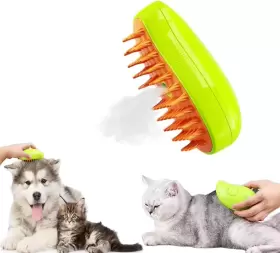 445017013019 QQV Steamy Cat Brush Massage Pet Hai
