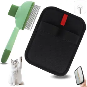 KS-001 QTOETUII Pet Hair Removal Glove Magic Brush Cat Comb