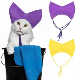 664571 QUILAX Pet Shower Cat Bath Dog Cap Waterproof Ear