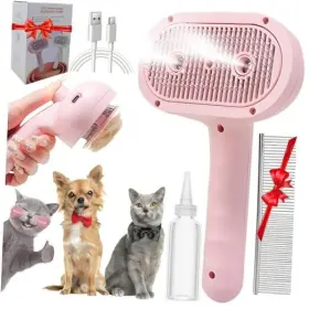 607607086439 QZTRGDW Pet Steam Brush Cat Dog Double Spray