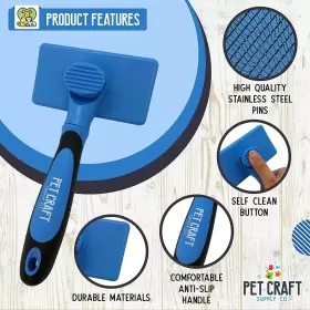 8997 R2PH0 Pet Craft Supply Cleaning Slicker Brush Cats Dogs #3