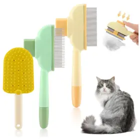 22419680 RANJANER Flea Comb Deshedding Brush Steel Cat