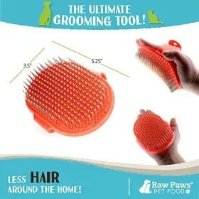 850030286857 RAW PAWS Brush Rubber Tipped Pin Dogs Cats Fo #3