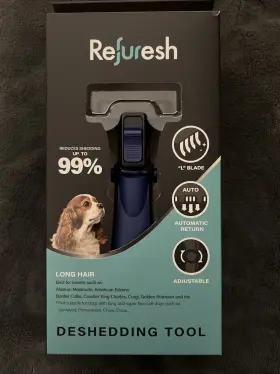 358540000167 REFURESH Deshedding Brush Hair Dogs Cats Pets