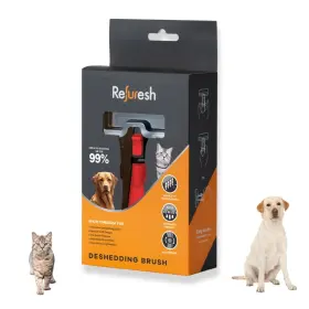 358540000204 REFURESH Deshedding Dog Brush Hair Gentle