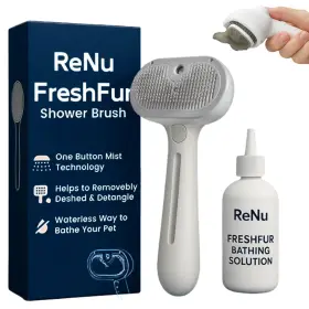 247096423590 RENU FRESHFUR Dog Brush Shower Bathing Solution