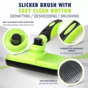850022943768 REXIPETS Cleaning Slicker Brush Dogs Cats Pets #3