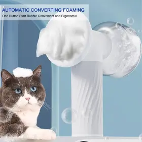 712004457024 RICANK Dog Bath Brush Automatic Foaming Shampoo #2