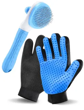 791126477363 RIFNEEIM Cat Glove Brush Pet Deshedding Cleaning