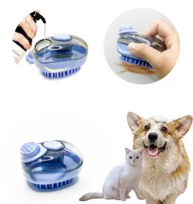 313028549506 RLUCKLYN Dog Bath Brush Petft Hair Scrub