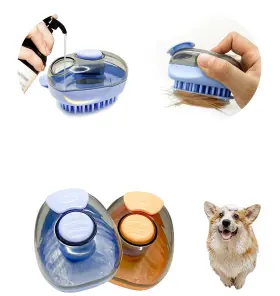726084681781 RLUCKLYN Dog Scrubber Bath Deshedding Hair Brush