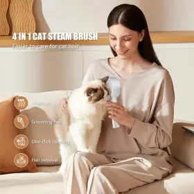 313036737766 ROLEMON Cloud Care Cat Brush Steam Shedding Comb #2