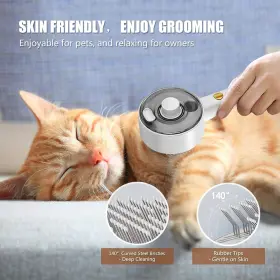 313036737766 ROLEMON Cloud Care Cat Brush Steam Shedding Comb #3