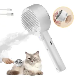 705353468636 ROLEMON Cloud Care Cat Brush Steam Shedding Comb