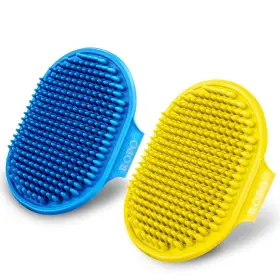 712450141398 ROPO Dog Brush Pet Shampoo Bath Massage Rubber