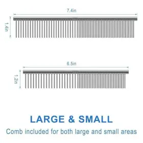 712450856971 ROPO Cwxzstm Pet Steel Dog Cat Comb Tool Matted #3