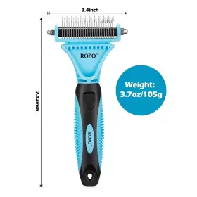720455394171 ROPO Pet Dematting Comb Undercoat Dematter Rake #3