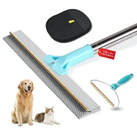 607602262852 ROROUP Pet Hair Removal Tool Set Carpet Rake