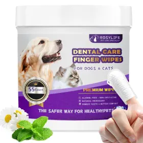 796926821491 ROSYLIFE Pet Cleaning Wipes Cats Dog Dental