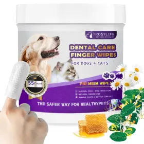 796926821507 ROSYLIFE Cats Dental Care Wipes Dog Cleaning