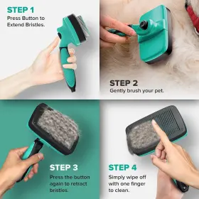 885490710499 N RUFFUS Ruff Cleaning Pet Slicker Comb Brush #2