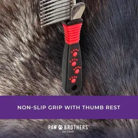 638412317074 RYANS PET SUPPLIES Paw Brothers Dematting Brush #3