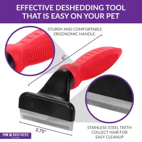 638412320036 RYANS PET SUPPLIES Deshedding Tool Dog #3
