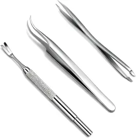 445026671620 RYPET Tick Remover Tool Set Steel Cats Dogs Kit