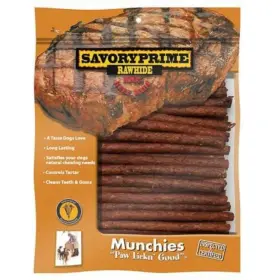 Savory Prime 892013 Munchie Stick Rawhide Dog Treats Sticks
