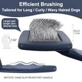 313111750765 LARGE Firm Slicker Brush Dogs Goldendoodles Pin #3