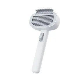 Scirove Petknottingcomb-01 Adjustable Comb For Cats And Dogs 2-in-1 Deshedding Brush With Comb-3 White