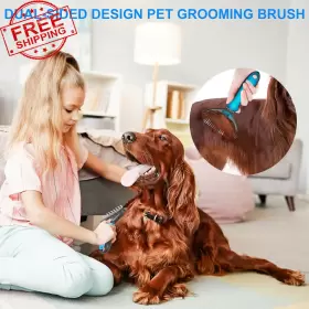 445041181111 SEDUCTE Pet Brush Double Shedding Dematting Rake #3