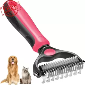 445041181111 SEDUCTE Pet Brush Double Shedding Dematting Rake