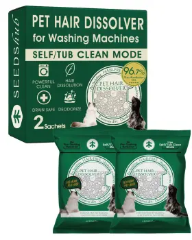SHB-001-NEW-2PK SEEDSHUB Pet Hair Dissolver Washing Dog Cat