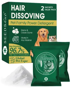 SHB-005-2PK SEEDSHUB Pet Hair Remover Laundry Dissolving