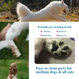 746362161330 SENFHOME Dogs Muddy Paws Cleaner Feet Washer Cup #2