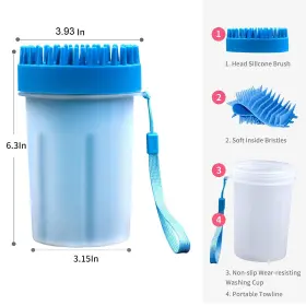 746362161330 SENFHOME Dogs Muddy Paws Cleaner Feet Washer Cup #3